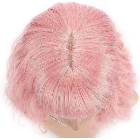 Pastel Bright Pink Wig - Picture 6 of 6